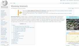 
							         Wyoming Seminary - Wikipedia								  
							    