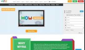 
							         Wyra is an education portal for study material for cbse,icse,mock tests ...								  
							    