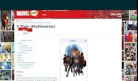 
							         X-Men (Multiverse) | Marvel Database | FANDOM powered by Wikia								  
							    