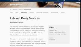 
							         X-Ray Services - URI Health Services - The University of Rhode Island								  
							    