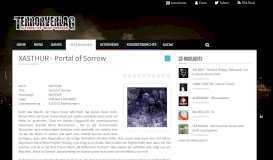 
							         XASTHUR Portal of Sorrow CD-Review | Kritik - Terrorverlag								  
							    