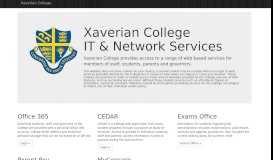 
							         Xaverian College - IT & Network Services								  
							    