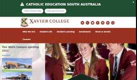 
							         Xavier College | Home								  
							    