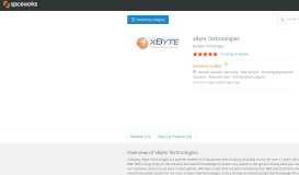 
							         xByte Technologies Specs, Pricing, Reviews, & Support								  
							    