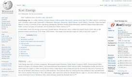 
							         Xcel Energy - Wikipedia								  
							    