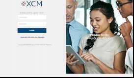 
							         XCM - Login - XCM Solutions								  
							    