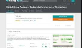 
							         Xüdle Pricing, Features, Reviews & Comparison of ... - GetApp								  
							    