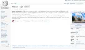 
							         Xenion High School - Wikipedia								  
							    