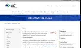 
							         Xerox Alliance | LRS Printer Vendor Alliance Parther								  
							    