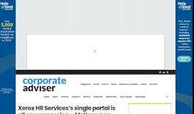 
							         Xerox HR Services's single portal is all encompassing - McKenna on ...								  
							    