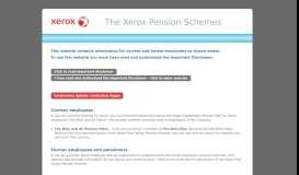 
							         Xerox Pension Schemes: Home								  
							    