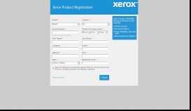 
							         Xerox Product Registration - Online Register								  
							    