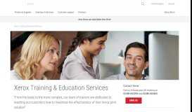 
							         Xerox Training & Education Services								  
							    