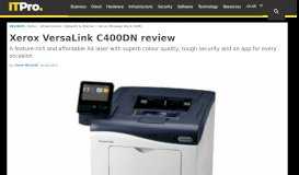 
							         Xerox VersaLink C400DN review | IT PRO								  
							    