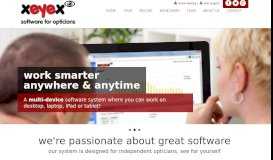 
							         xeyex - Software for Opticians								  
							    