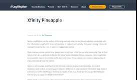 
							         Xfinity Pineapple | LogRhythm								  
							    