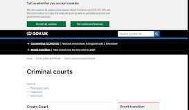
							         XHIBIT daily court status - Justice.gov.uk								  
							    