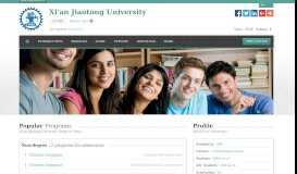 
							         Xi'an Jiaotong University |Apply Online | Study in china & xjtu ...								  
							    