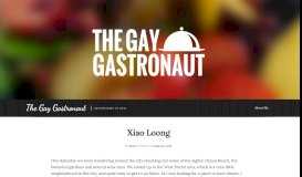 
							         Xiao Loong – The Gay Gastronaut								  
							    