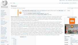 
							         Xiaomi - Wikipedia								  
							    