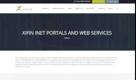 
							         XIFIN iNet Portals and Web Services | XIFIN								  
							    