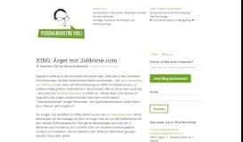 
							         XING: Ärger mit Jobbörse.com - Personalmarketing2null								  
							    