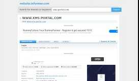 
							         xms-portal.com at Website Informer. Login. Visit Xms Portal.								  
							    