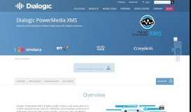 
							         XMS | WebRTC | Media Server | MRF | Dialogic								  
							    