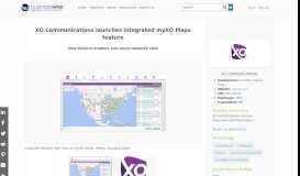 
							         XO Communications launches integrated myXO Maps feature ...								  
							    
