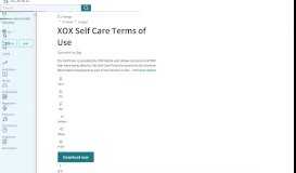 
							         XOX Self Care Terms of Use | Proprietary Software (23 views) - Scribd								  
							    