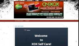 
							         XOX SELFCARE - ONEXOX								  
							    