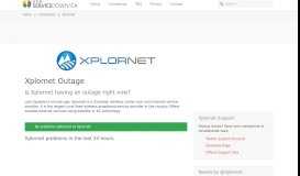 
							         Xplornet outage or service down? Current problems and outages - Is ...								  
							    
