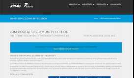 
							         xRM Portals Community Edition · KPMG Adoxio								  
							    
