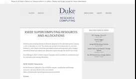 
							         XSEDE supercomputing resources and allocations | Research ...								  
							    