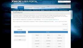 
							         XSEDE User Portal | Software								  
							    