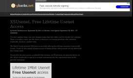 
							         XSUsenet, Free Lifetime Usenet Access - gHacks Tech News								  
							    