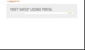 
							         Y Soft License Portal v6								  
							    