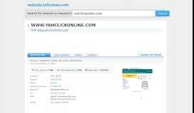 
							         yahclickonline.com at Website Informer. Visit Yahclickonline.								  
							    
