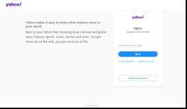 
							         Yahoo - login - Yahoo Mail								  
							    