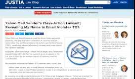 
							         Yahoo Mail Sender's Class-Action Lawsuit: Revealing My Name in ...								  
							    