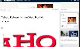 
							         Yahoo Reinvents the Web Portal - Mashable								  
							    