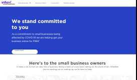 
							         Yahoo Small Business: Ecommerce Platforms, Web Hosting, Domains ...								  
							    