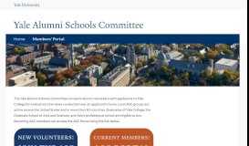 
							         Yale Alumni Schools Committee: Welcome								  
							    
