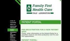 
							         YALE AND LEXINGTON - PATIENT ... - FAMILY FIRST HEALTH CARE								  
							    