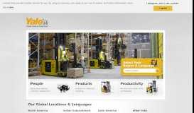 
							         Yale Forklifts: World leaders in forklifts & warehousing solutions								  
							    