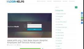 
							         Yale New Haven Hospital Employee Self Service Portal Login Guide								  
							    