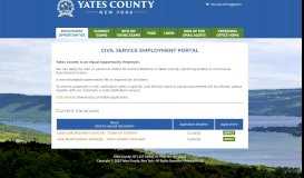 
							         Yates County Civil Service Employment Portal								  
							    