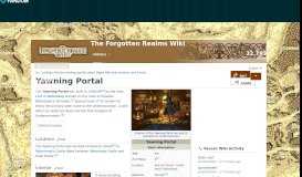 
							         Yawning Portal | Forgotten Realms Wiki | FANDOM powered by Wikia								  
							    