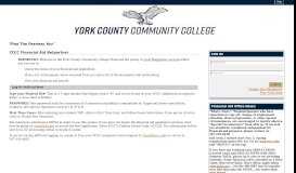 
							         (YCCC Financial Aid Office) Student Log In								  
							    