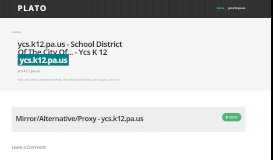 
							         Ycs.k12.pa.us | Linked At Least 72 Domains | IP: 216.15.232.232								  
							    